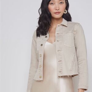 L'AGENCE Beige Jean Jacket